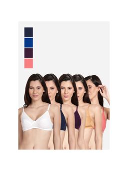 Shyaway - Shyle Non Padded Seamed Everyday Bra Multicolour (Pack of 5)