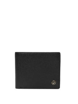 Da Milano - Men Black Leather Textured Wallet