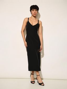 ONLY - Black Strappy Ankle Length Dress