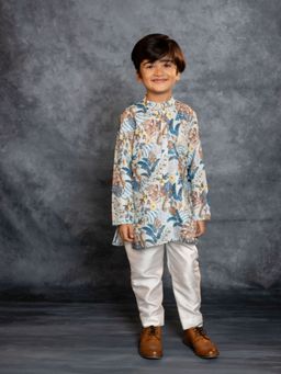 JILMIL - Multi-Color Cotton Printed Kurta With Pyjama