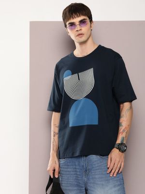 Jobman Classic Cotton T-Shirt - Reinforced Seams, Double-Stitched Neckline (Color: Blue)