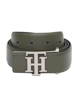 Tommy Hilfiger - Param Olive Leather Belt For Men