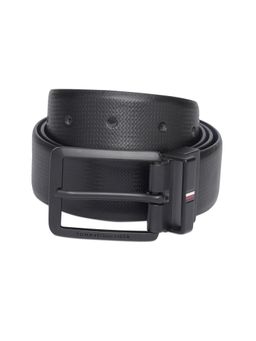 Tommy Hilfiger - Canewood Black & Navy Blue Leather Belt For Men