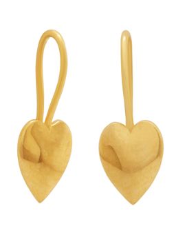 WHP Jewellers - Drop of Heart Gold Earring