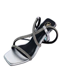 Sana K Luxurious Footwear - Silver Berry Pro Heels for Women