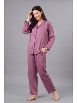 JULIANA DREAM - Women Pink Satin Shirt with Pyjama