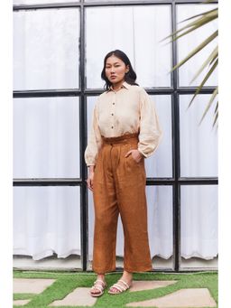 Five Thirty Somewhere - Brown Hyde Park Breeze Brown Solid Pant