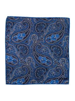 The Tie Hub - Empire Blue Paisley Pocket Square For Men