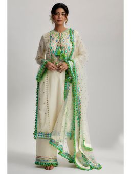 Gopi Vaid - Nishika Long Kurta With Palazzo