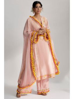 Gopi Vaid - Nishika Long Kurta With Palazzo