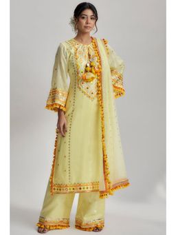Gopi Vaid - Nishika Long Kurta With Palazzo