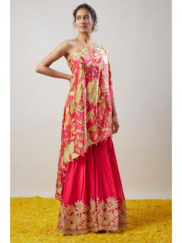 Gopi Vaid - Nupur One-Shoulder Sharara Set