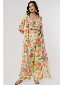 Gopi Vaid - Kamli Panel pant cape set