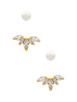 SHASHI - Marquise Pearl Ear Jacket