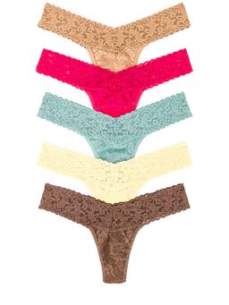 Hanky Panky - Five Low Rise Thongs Multi-Color