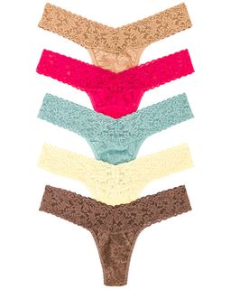 Hanky Panky - Five Low Rise Thongs Multi-Color