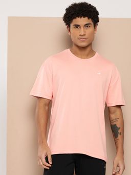 Alcis - Pink Men Typography Printed Dry Tech Sports T-Shirt