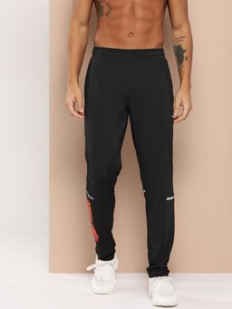 Alcis - Black Men Comfortable Fit Drytech Running Track Pants