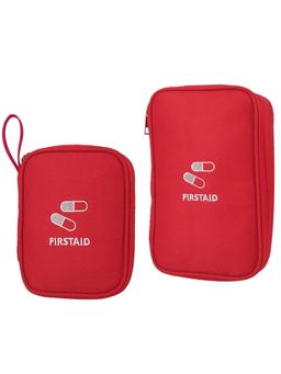 House of Quirk - Red First Aid Empty Kit Pouch Emergency Survival Bag Medicine Bag