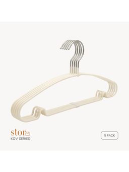 STOR - Metal Shirt- Trouser Hanger- Ecru White