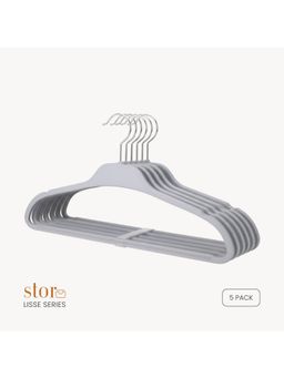 STOR - Premium Rubberized Hangers- Ash Gray