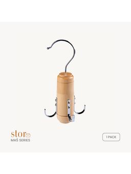 STOR - Wooden Belt- Scarf Hanger- Beige