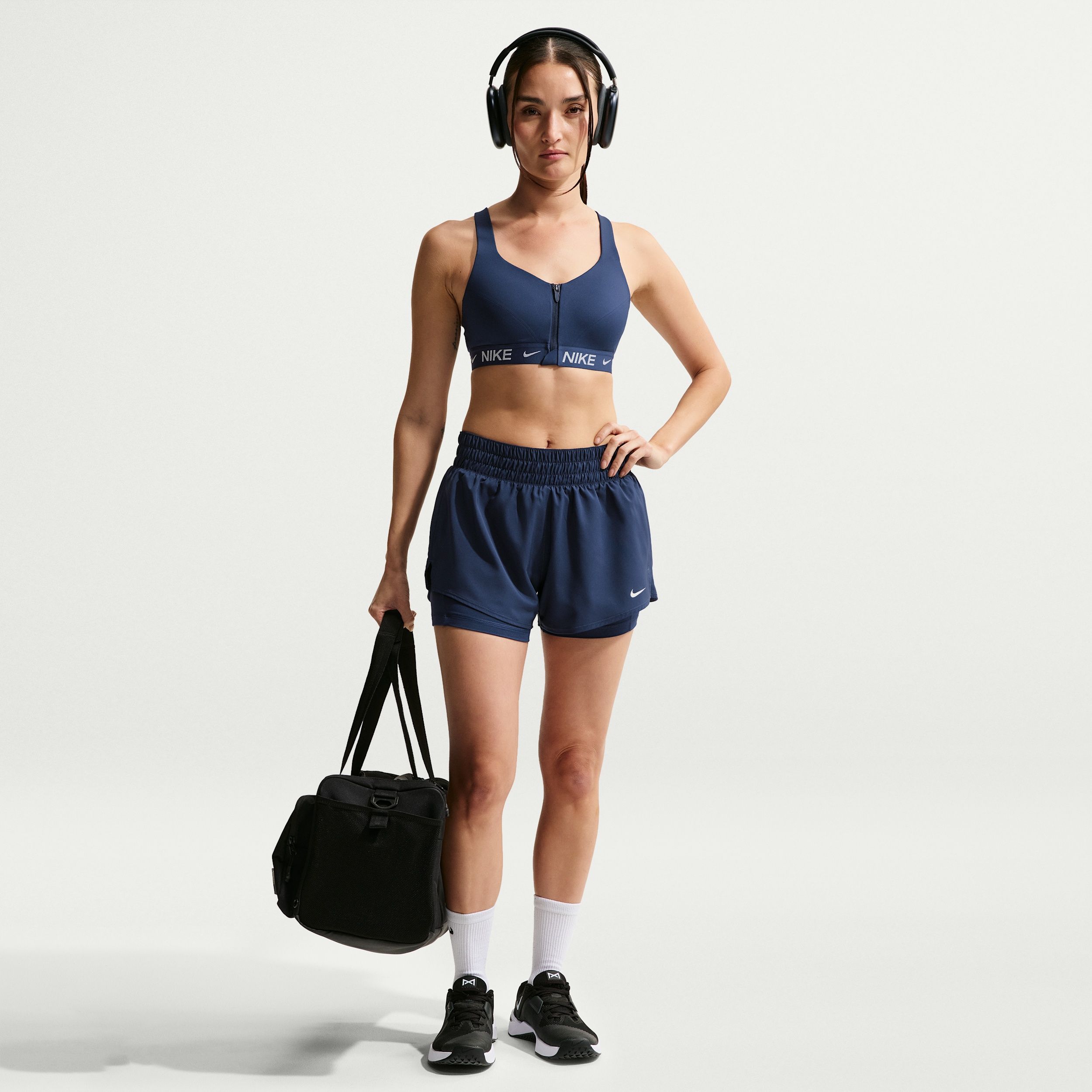 Nike Dri-FIT One - Women's Mid-rise 8cm (approx.) 2-in-1 Shorts