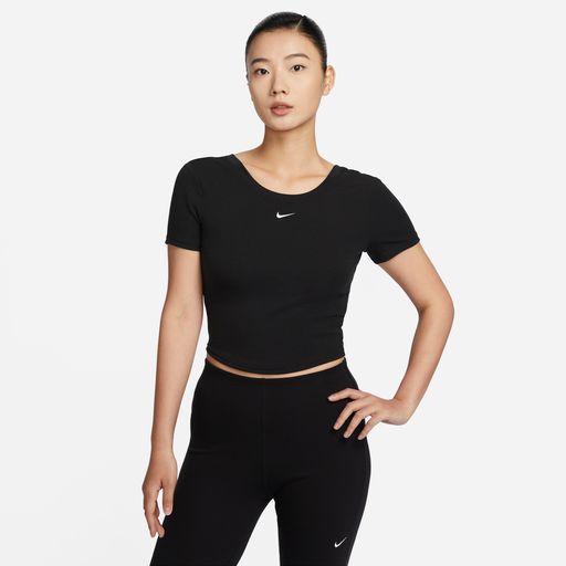 Nike Sportswear Chill Knit - Women's Tight Scoop-Back Short-Sleeve Mini-Rib Top