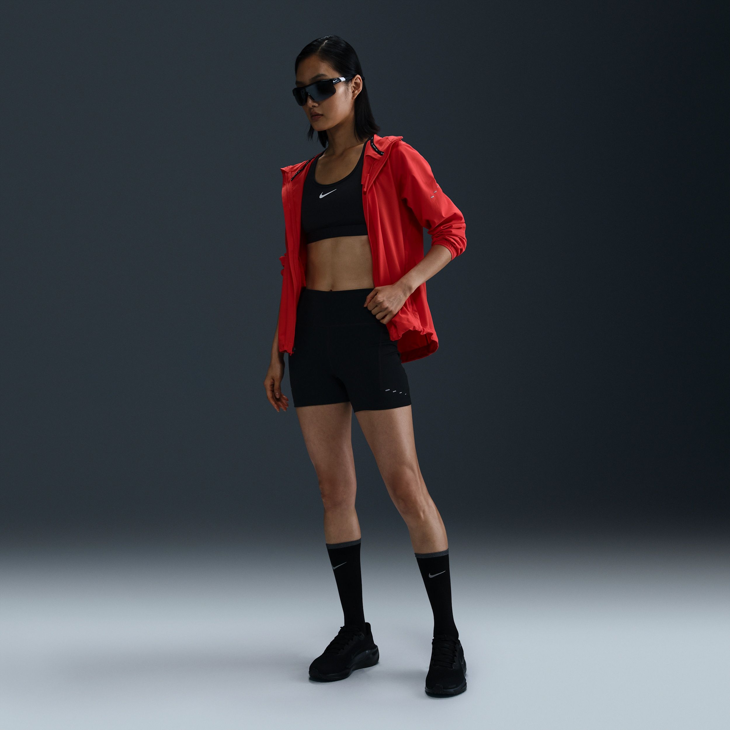 Nike Swift - Women's High-Waisted 10cm (approx.) Tight Running Shorts with Pockets