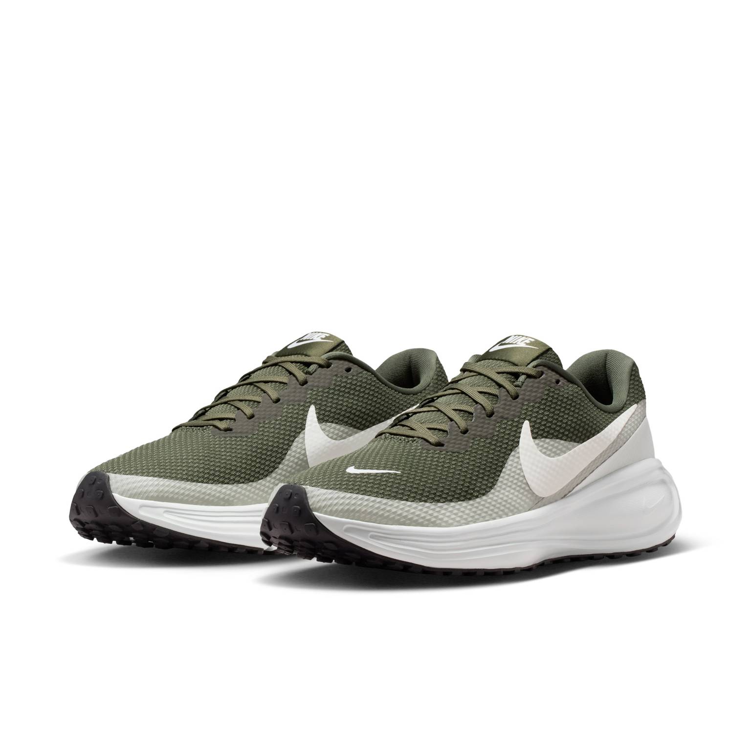 Size 10.5 Nike Revolution 8 Running Shoe Sneaker HJ9198-300 Green Black Mens NEW HJ9198_002_P1 main image 2