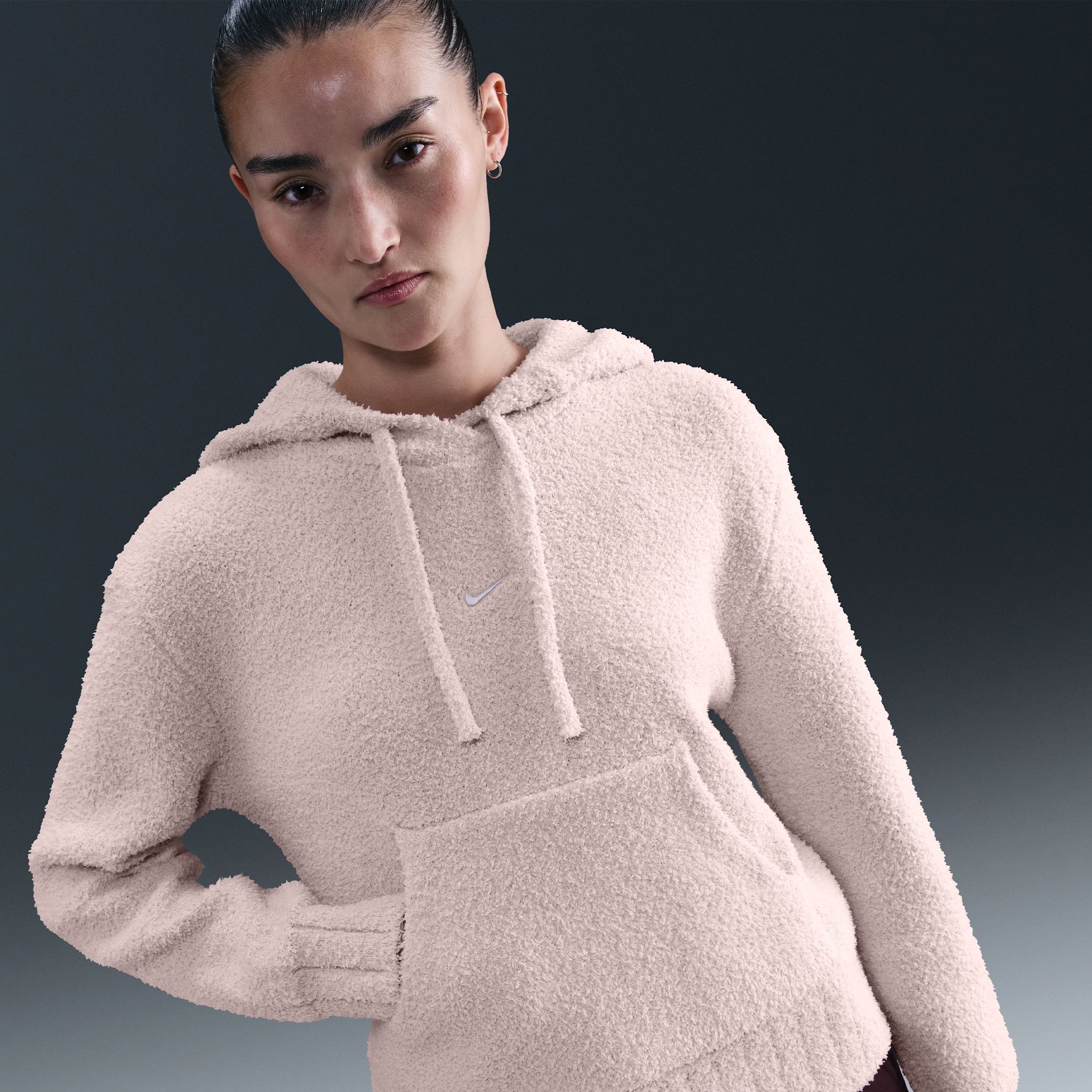 Nike Sportswear Phoenix Cosy Boucle - Nike Sportswear Phoenix Cosy Boucl Women's Loose Knit Hoodie