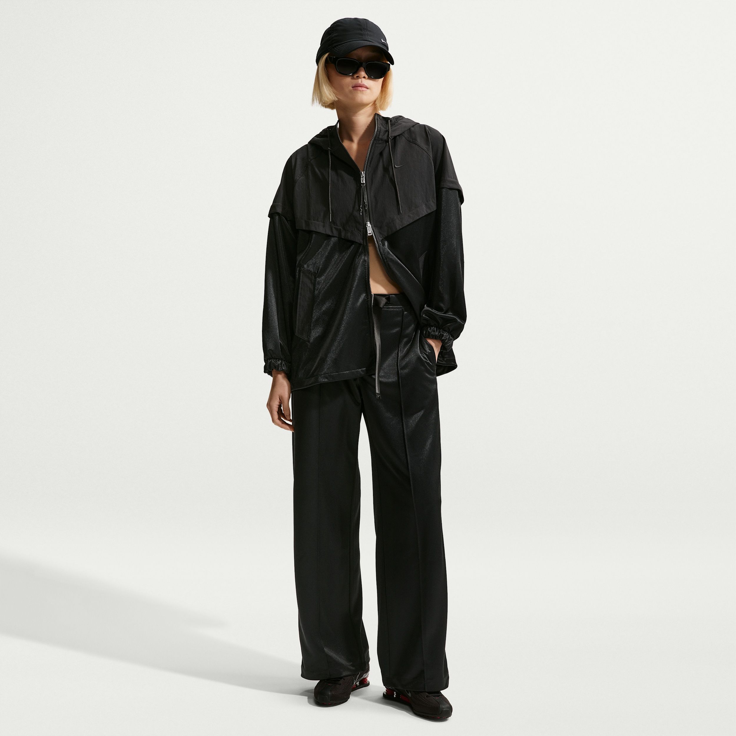 Nike Sportswear - Women's Loose Mid-Rise Belted Pintuck Trousers