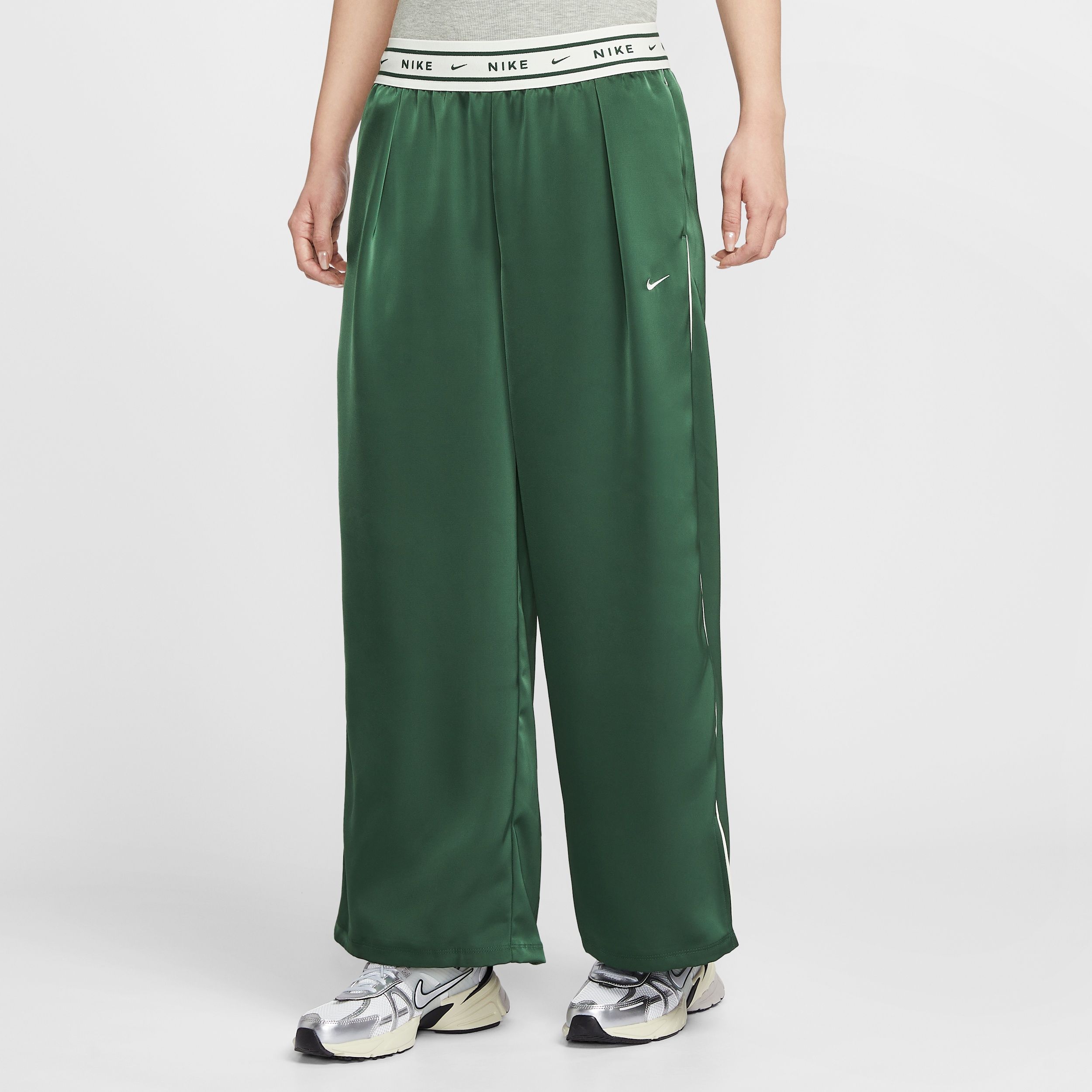 Nike Sportswear - Women's Loose Mid-Rise Satin Trousers