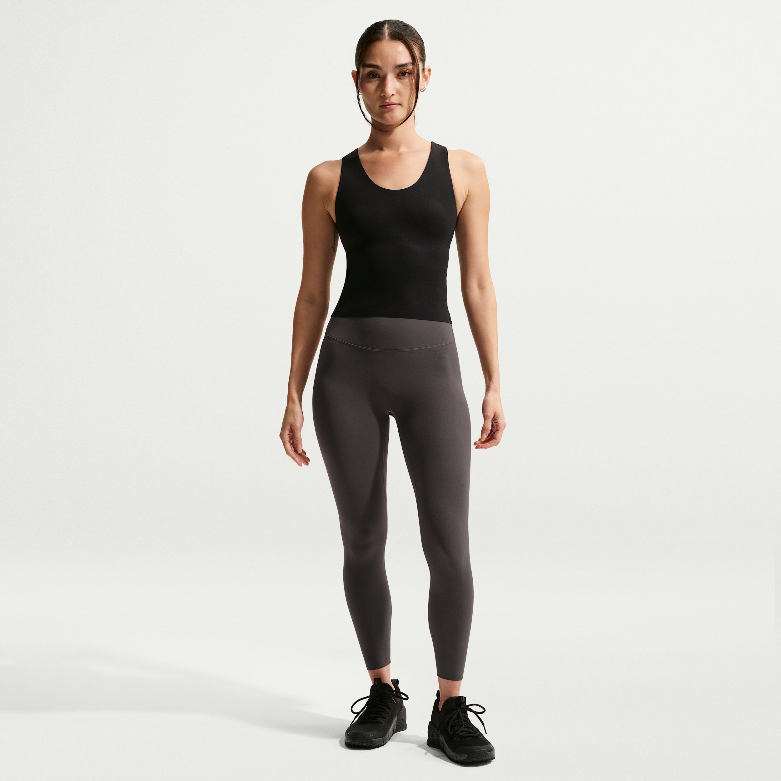 Nike Zenvy - Women's High-Waisted 7/8 Leggings with No Front Seam