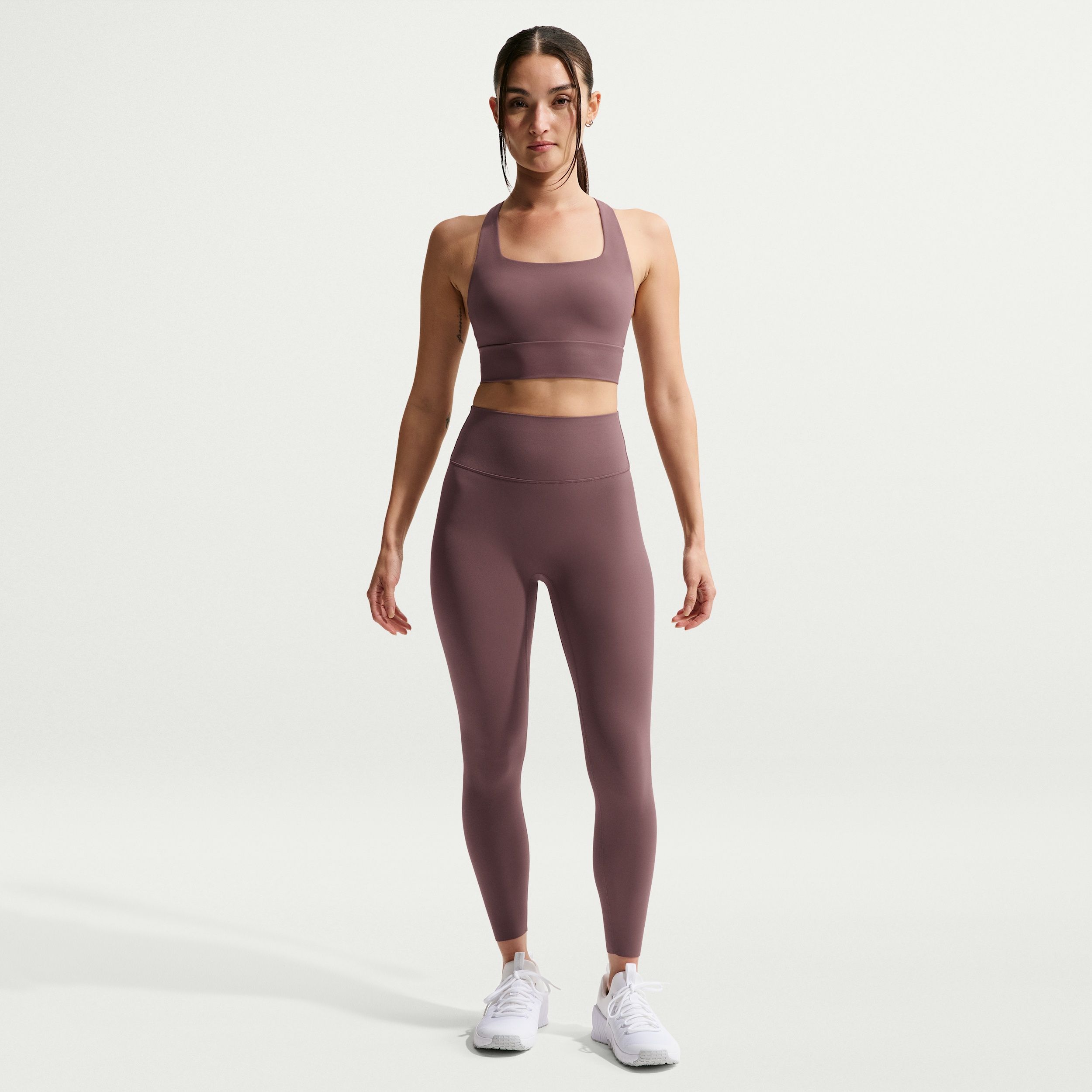 Nike Zenvy - Women's High-Waisted 7/8 Leggings with No Front Seam
