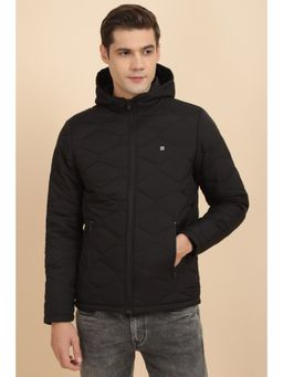 Allen Solly - Men Black Solid Full Sleeves Casual Jacket