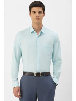 Peter England - Men Blue Slim Fit Full Sleeves Formal Shirt