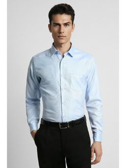 Peter England - Men Blue Regular Fit Formal Full Sleeves Shirt