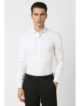 Peter England - Men White Super Slim Fit Formal Full Sleeves Shirt