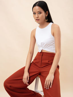 Twenty Dresses by Nykaa Fashion - Basics You Got Me Daily White Top