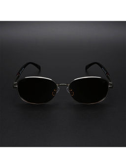 Voyage - Unisex Brown Lens Silver Frame Square Sunglasses - MG5849