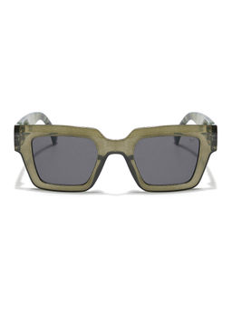 Voyage - Unisex Grey Lens Green Frame Wayfarer Sunglasses - MG5801