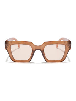 Voyage - Unisex Brown Lens Brown Frame Wayfarer Sunglasses - MG5803