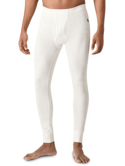 U.S. POLO ASSN. - Men Ecru I753 Mid Rise Snug Fit Solid Thermal Pants