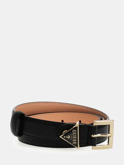 Guess - Women Black Polyester Solid Belt