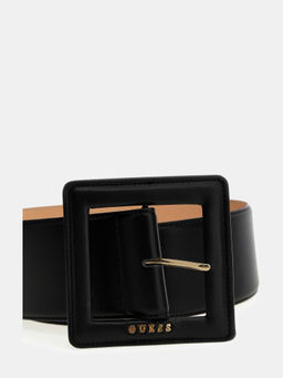Guess - Women Black Polyester Solid Belt