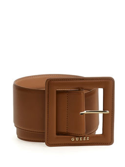Guess - Women Brown Polyester Solid Belt