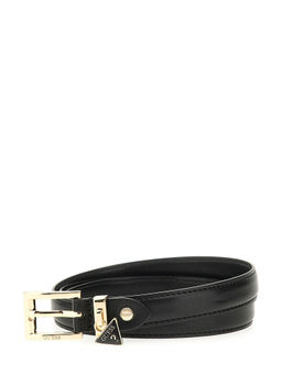 Guess - Women Black Polyester Solid Belt