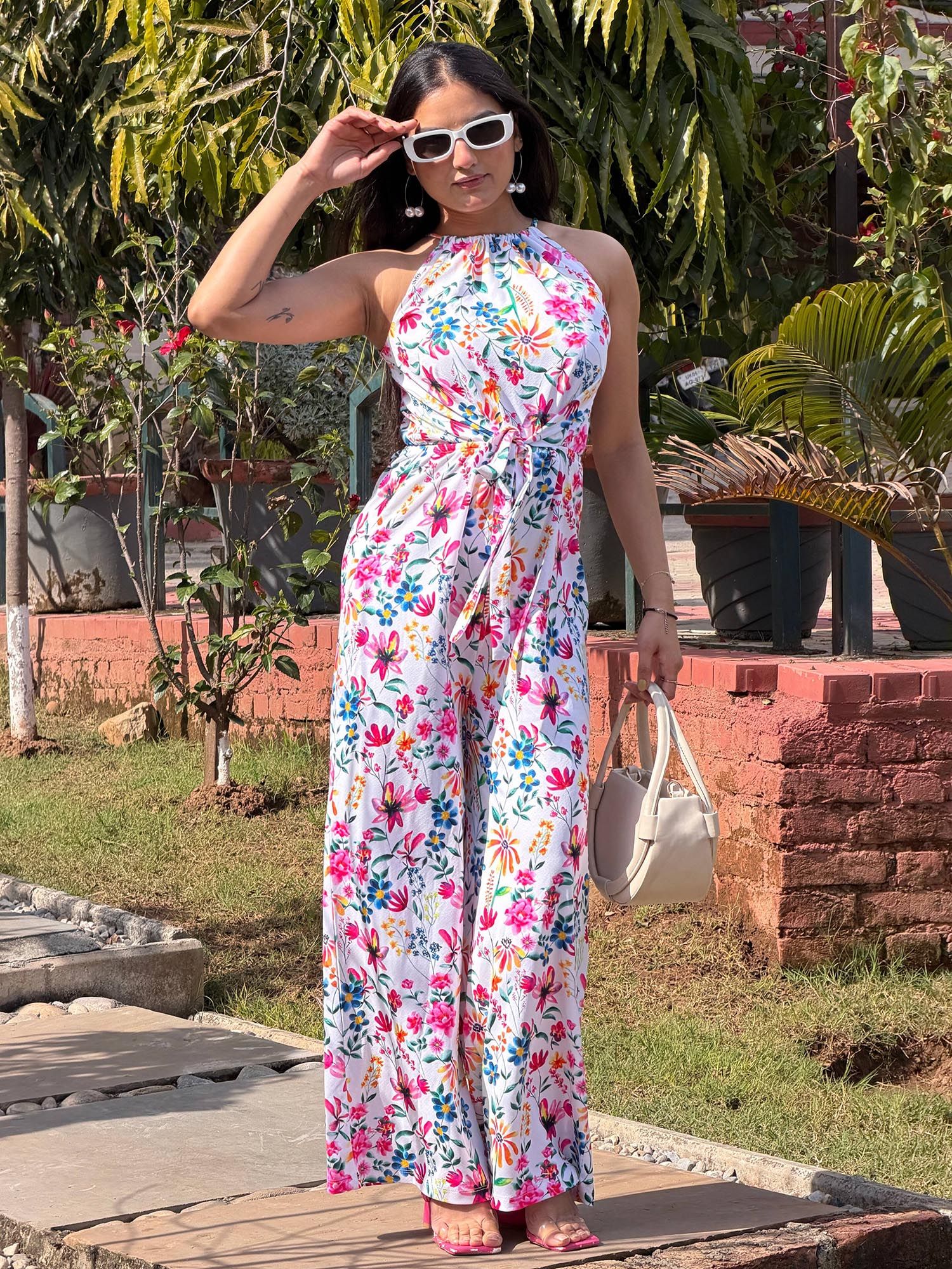 tandul Multi-Color Floral Regular Jumpsuit-picture-35