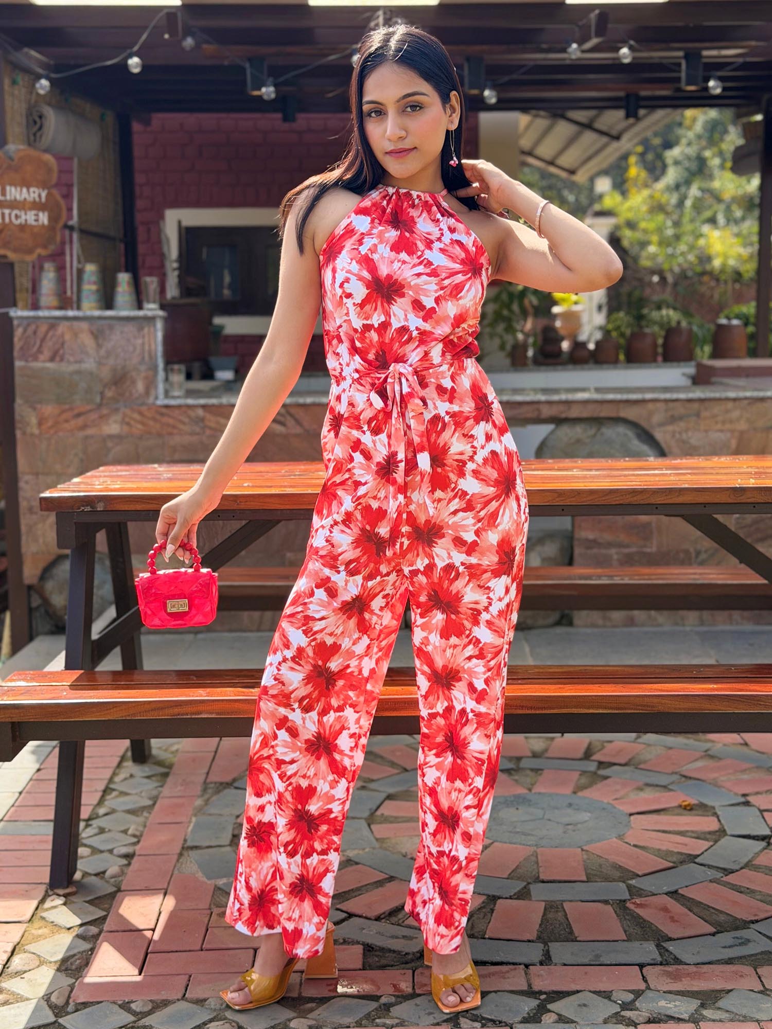 tandul Multi-Color Floral Regular Jumpsuit-picture-20